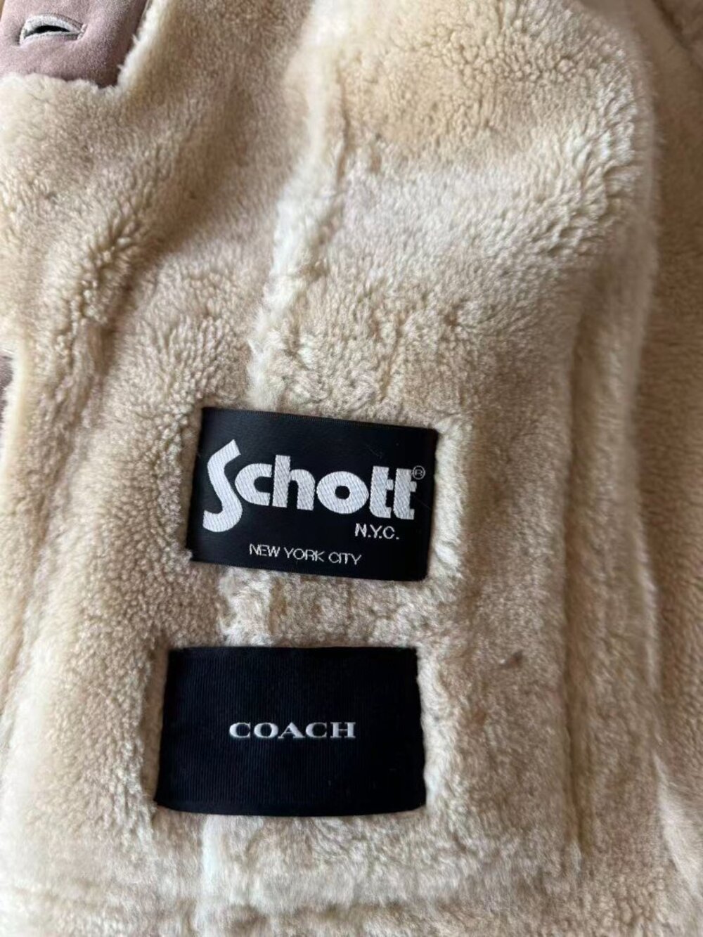 NWT 100% Authentic Coach Shearling Lamb Coat, Sz S - Picture 8 of 13